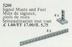 <h1>Signal Masts and Base Supports</h1><div class='tags floatleft'><a href='/sets/5200-1/Signal-Masts-and-Base-Supports'>5200-1</a> <a href='/sets/theme-Service-Packs'>Service Packs</a> <a class='subtheme' href='/sets/subtheme-Trains'>Trains</a> <a class='year' href='/sets/theme-Service-Packs/year-1988'>1988</a> </div><div class='floatright'>©1988 LEGO Group</div>