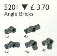<h1>Angle Bricks Assorted</h1><div class='tags floatleft'><a href='/sets/5201-1/Angle-Bricks-Assorted'>5201-1</a> <a href='/sets/theme-Service-Packs'>Service Packs</a> <a class='subtheme' href='/sets/subtheme-Technic'>Technic</a> <a class='year' href='/sets/theme-Service-Packs/year-1997'>1997</a> </div><div class='floatright'>©1997 LEGO Group</div>