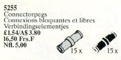 <h1>Connector Pegs</h1><div class='tags floatleft'><a href='/sets/5255-1/Connector-Pegs'>5255-1</a> <a href='/sets/theme-Service-Packs'>Service Packs</a> <a class='subtheme' href='/sets/subtheme-Technic'>Technic</a> <a class='year' href='/sets/theme-Service-Packs/year-1990'>1990</a> </div><div class='floatright'>©1990 LEGO Group</div>
