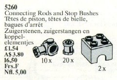 <h1>Connecting Rods and Stop Bushes</h1><div class='tags floatleft'><a href='/sets/5260-1/Connecting-Rods-and-Stop-Bushes'>5260-1</a> <a href='/sets/theme-Service-Packs'>Service Packs</a> <a class='subtheme' href='/sets/subtheme-Technic'>Technic</a> <a class='year' href='/sets/theme-Service-Packs/year-1990'>1990</a> </div><div class='floatright'>©1990 LEGO Group</div>