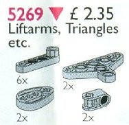 <h1>Lift-Arms and Triangles</h1><div class='tags floatleft'><a href='/sets/5269-1/Lift-Arms-and-Triangles'>5269-1</a> <a href='/sets/theme-Service-Packs'>Service Packs</a> <a class='subtheme' href='/sets/subtheme-Technic'>Technic</a> <a class='year' href='/sets/theme-Service-Packs/year-1995'>1995</a> </div><div class='floatright'>©1995 LEGO Group</div>