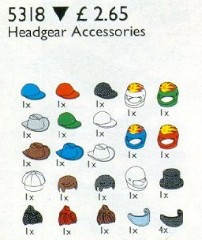 <h1>Head Wear</h1><div class='tags floatleft'><a href='/sets/5318-1/Head-Wear'>5318-1</a> <a href='/sets/theme-Service-Packs'>Service Packs</a> <a class='year' href='/sets/theme-Service-Packs/year-1999'>1999</a> </div><div class='floatright'>©1999 LEGO Group</div>