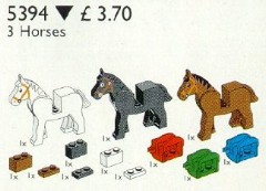 <h1>3 Horses and Saddles</h1><div class='tags floatleft'><a href='/sets/5394-1/3-Horses-and-Saddles'>5394-1</a> <a href='/sets/theme-Service-Packs'>Service Packs</a> <a class='year' href='/sets/theme-Service-Packs/year-1997'>1997</a> </div><div class='floatright'>©1997 LEGO Group</div>