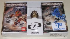 <h1>Bionicle twin-pack with gold mask</h1><div class='tags floatleft'><a href='/sets/65296-1/Bionicle-twin-pack-with-gold-mask'>65296-1</a> <a href='/sets/theme-Bionicle'>Bionicle</a> <a class='subtheme' href='/sets/subtheme-Product-Collection'>Product Collection</a> <a class='year' href='/sets/theme-Bionicle/year-2003'>2003</a> </div><div class='floatright'>©2003 LEGO Group</div>