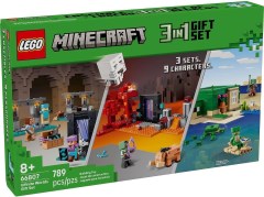 <h1>Infinite Worlds Gift Set</h1><div class='tags floatleft'><a href='/sets/66807-1/Infinite-Worlds-Gift-Set'>66807-1</a> <a href='/sets/theme-Minecraft'>Minecraft</a> <a class='subtheme' href='/sets/subtheme-Product-Collection'>Product Collection</a> <a class='year' href='/sets/theme-Minecraft/year-2025'>2025</a> </div><div class='floatright'>©2025 LEGO Group</div>