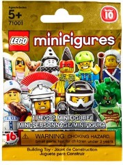 <h1>LEGO Minifigures Series 10 {Random bag}</h1><div class='tags floatleft'><a href='/sets/71001-0/LEGO-Minifigures-Series-10-{Random-bag}'>71001-0</a> <a href='/sets/theme-Collectable-Minifigures'>Collectable Minifigures</a> <a class='subtheme' href='/sets/subtheme-Series-10'>Series 10</a> <a class='year' href='/sets/theme-Collectable-Minifigures/year-2013'>2013</a> </div><div class='floatright'>©2013 LEGO Group</div>
