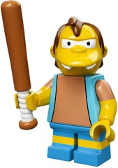 <h1>Nelson Muntz</h1><div class='tags floatleft'><a href='/sets/71005-12/Nelson-Muntz'>71005-12</a> <a href='/sets/theme-Collectable-Minifigures'>Collectable Minifigures</a> <a class='subtheme' href='/sets/subtheme-The-Simpsons-Series'>The Simpsons Series</a> <a class='year' href='/sets/theme-Collectable-Minifigures/year-2014'>2014</a> </div><div class='floatright'>©2014 LEGO Group</div>