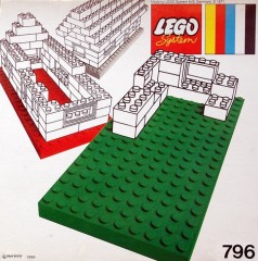 <h1>2 Large Baseplates, Green/Yellow</h1><div class='tags floatleft'><a href='/sets/796-1/2-Large-Baseplates-Green-Yellow'>796-1</a> <a href='/sets/theme-Universal-Building-Set'>Universal Building Set</a> <a class='subtheme' href='/sets/subtheme-Supplemental'>Supplemental</a> <a class='year' href='/sets/theme-Universal-Building-Set/year-1971'>1971</a> </div><div class='floatright'>©1971 LEGO Group</div>