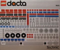 <h1>4.5V Technic Resource Set</h1><div class='tags floatleft'><a href='/sets/9605-1/4-5V-Technic-Resource-Set'>9605-1</a> <a href='/sets/theme-Dacta'>Dacta</a> <a class='subtheme' href='/sets/subtheme-Technic'>Technic</a> <a class='year' href='/sets/theme-Dacta/year-1995'>1995</a> </div><div class='floatright'>©1995 LEGO Group</div>