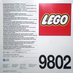 <h1>Supplementary bricks for LEGO play tables</h1><div class='tags floatleft'><a href='/sets/9802-1/Supplementary-bricks-for-LEGO-play-tables'>9802-1</a> <a href='/sets/theme-Dacta'>Dacta</a> <a class='subtheme' href='/sets/subtheme-Supplementary-Set'>Supplementary Set</a> <a class='year' href='/sets/theme-Dacta/year-1989'>1989</a> </div><div class='floatright'>©1989 LEGO Group</div>