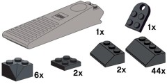 <h1>Grey Brick Separator with Black Frame Pieces</h1><div class='tags floatleft'><a href='/sets/BAG6-1/Grey-Brick-Separator-with-Black-Frame-Pieces'>BAG6-1</a> <a href='/sets/theme-Bulk-Bricks'>Bulk Bricks</a> <a class='year' href='/sets/theme-Bulk-Bricks/year-2006'>2006</a> </div><div class='floatright'>©2006 LEGO Group</div>