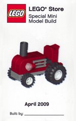 <h1>Tractor</h1><div class='tags floatleft'><a href='/sets/MMMB007-1/Tractor'>MMMB007-1</a> <a href='/sets/theme-Promotional'>Promotional</a> <a class='subtheme' href='/sets/subtheme-Monthly-Mini-Model-Build'>Monthly Mini Model Build</a> <a class='year' href='/sets/theme-Promotional/year-2009'>2009</a> </div><div class='floatright'>©2009 LEGO Group</div>