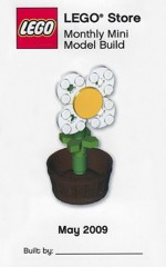 <h1>Flower</h1><div class='tags floatleft'><a href='/sets/MMMB008-1/Flower'>MMMB008-1</a> <a href='/sets/theme-Promotional'>Promotional</a> <a class='subtheme' href='/sets/subtheme-Monthly-Mini-Model-Build'>Monthly Mini Model Build</a> <a class='year' href='/sets/theme-Promotional/year-2009'>2009</a> </div><div class='floatright'>©2009 LEGO Group</div>