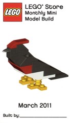 <h1>Bird</h1><div class='tags floatleft'><a href='/sets/MMMB035-1/Bird'>MMMB035-1</a> <a href='/sets/theme-Promotional'>Promotional</a> <a class='subtheme' href='/sets/subtheme-Monthly-Mini-Model-Build'>Monthly Mini Model Build</a> <a class='year' href='/sets/theme-Promotional/year-2011'>2011</a> </div><div class='floatright'>©2011 LEGO Group</div>